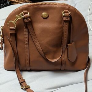 Coach Tan Leather Crossbody Bag